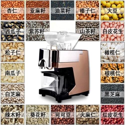 Home Use Mini Oil Press Machine Sunflower Oil Extractor Vegetable Seeds Oil Mill