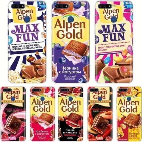 For Huawei Honor 7C 5.7 Inch Case Cover Soft Silicon TPU Chocolate Russian Cover Back Protective Phone Case honor 7c Aum-L41