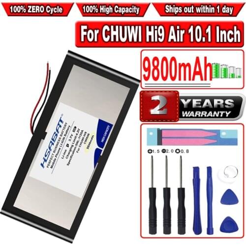 HSABAT 9800mAh Battery for CHUWI Hi9 Air 10.1 Inch Tablet PC CWI546 Li-polymer Rechargeable Accumulator Pack Replacement
