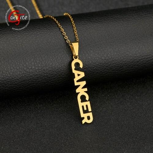 Goxijite Personalized Handsome Name Neckalce For Women Men Custom Stainless Steel Letter Nameplate Necklaces Pendant Best Gift