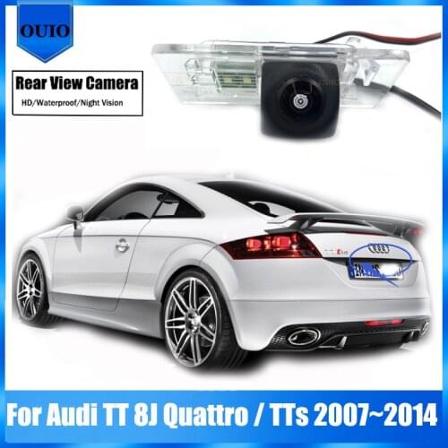 HD fisheye rear view camera For Audi TT 8J Quattro / TTs 2007~2014 Backup Parking Reversing Camera / license plate camera