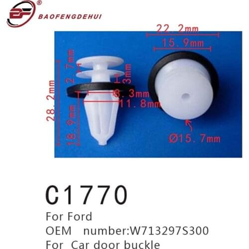 Fasteners Screws For Ford Mondeo Focus Transit CMAX Fiesta W713297S300 Auto Car Door Buckle