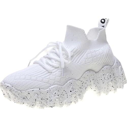 Summer Platform Sneakers Sock Woman Shoes Sport Women Running Shoes Womens White Sports Shoes Kit Tennis Trainers Kids GME-1334