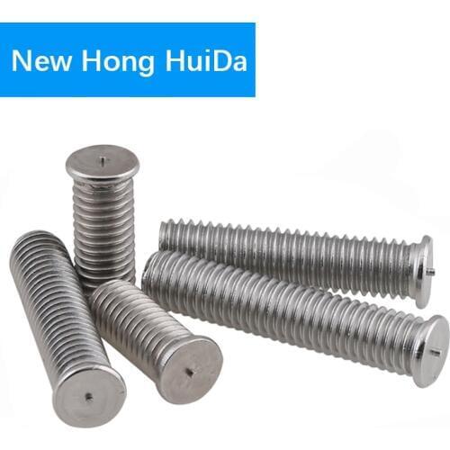 M3 M4 M5 M6 M8 304 Stainless Steel Weld Stud Bolt Thread Metric Flat Head Ponit Welding Screw