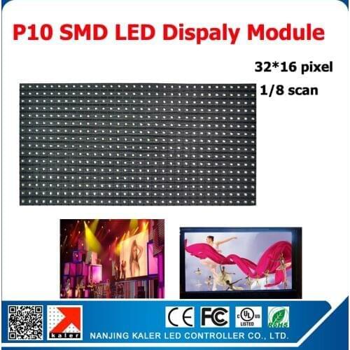 Kaler P10 Indoor LED display module 320*160mm 32*16 pixel 1/8 scan led video programmable scrolling message led display