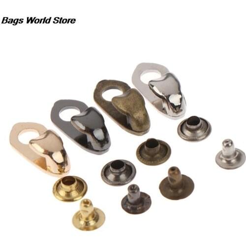 NEW 10Sets Speed Shoe Lace Hooks Lace Fittings Buckles With Rivets For Climb Hiking Shoes Work Outdoor Mountaineering Boots