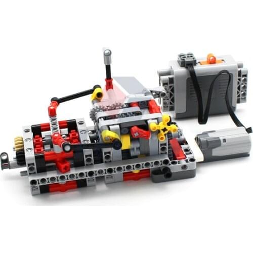 New 8 Speed German Version of Sequential Gearbox Set Model MOC Building Blocks Bricks Compatible High-tech DIY Toys