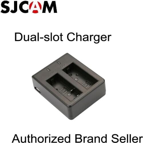 New SJCAM Brand Dual-Slot Battery Travel Charger for SJ4000 SJ5000 M10 (Battery Not Included)