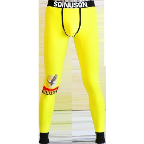 New fashionable autumn pants sexy slim warm mens thread pants Eagle Head print comfortable youth warm pants