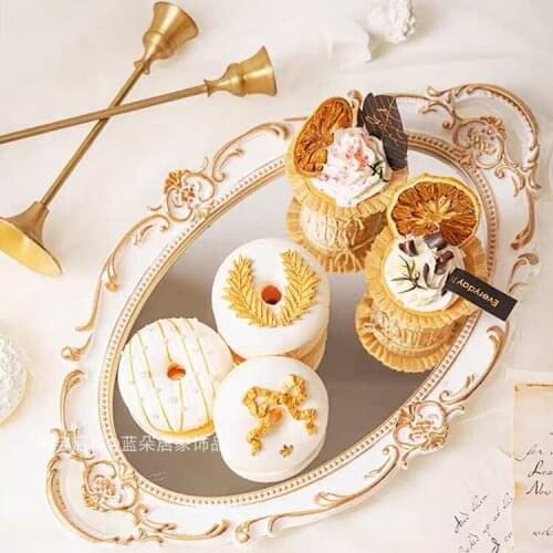 European Style Cake Stand Metal Dessert Wedding Fruit Candy Snack Cake Display Stand Afternoon Tea Plateau Tableware DG50TD