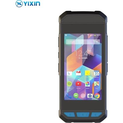 Handheld POS PDA Barcode Scanner Android Document Scanner With Camera Built In 58mm Thermal Label Printer for Express