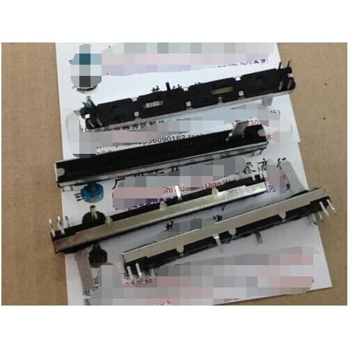 5pcs/lot Meiqi mixer fader potentiometer 75MM long double-B103 B10K 15C dual-channel linear potentiometer