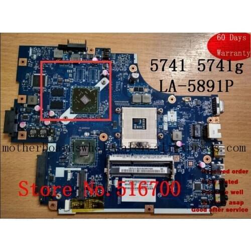 Working Tested Motherboard MBR5402001 For ACER 5741 5741G NEW70 LA-5891P MB.R5402.001 Laptop motherboards