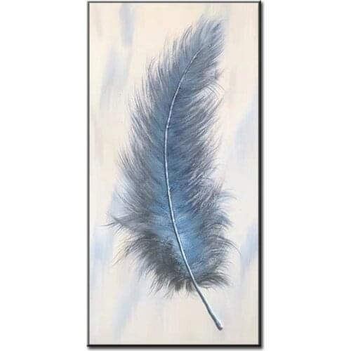A Variety Of Feathers Abstract Beautiful Oil Painting Wall Art Home Decor Picture Modern Oil Painting On Canvas Unfram