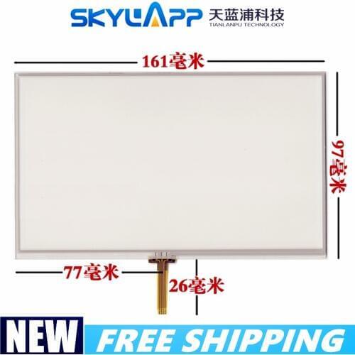 7"inch touch screen for x10 x20 handheld device e road navigation GPS welding handwriting 161mm*97mm Touch panel screen Glass