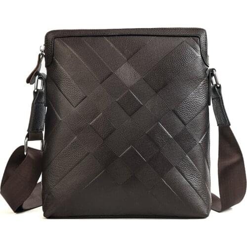 MAHEU Men Business Crossbody Bag Genuine Cowhide Leather Mens Shoulder Bag Male Ipad Messenger Bags For Male