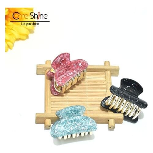 COME SHINE Hair Clips for Girls Fashion Glitter Thick Acrylic Cute Small Claw Clip Hair Accessories for Women Hairpins