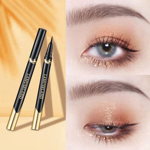 1 PCS Liquid Eyeliner Long-lasting Quick-drying Smooth Eyeliner Waterproof And Sweat-proof Eyeliner Cosmetic TSLM1