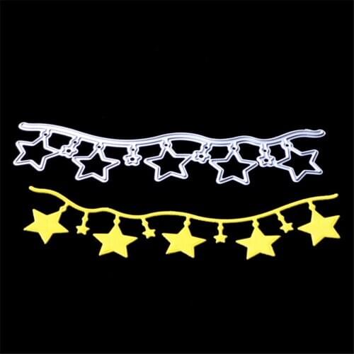 1pc A STRING FIVE ANGEL STARS DIY Metal Die stenciles DIY Scrapbooking Photo card Album Decorative Embossing Stencil