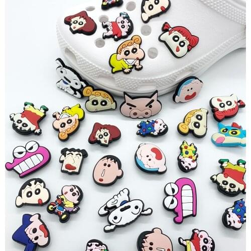 1pc Funny Cartoon Anime Character Croc Charms JIBZ Shoe Decoration DIY Sandals Garden Shoes Buckles Accessories Kids Xmas Gifts