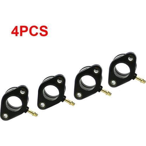 4) Carburetor Adaptor Interface Intake Manifold Glue Adapter For Kawasaki Z400 Z500 KZ550 Z 400/500 1980 1981 1982 1983 80-83