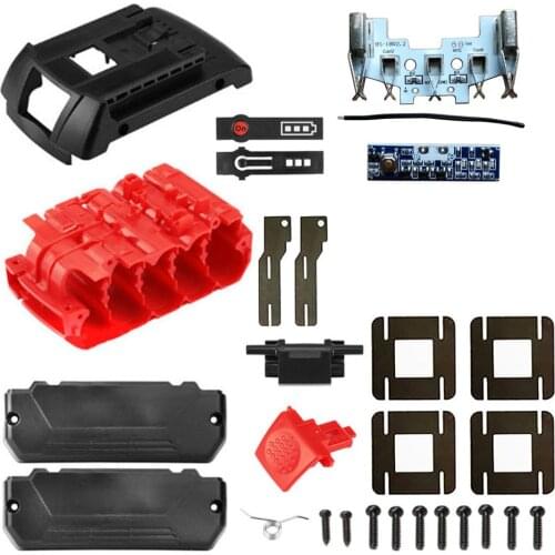 Dawupine BAT618 Battery Plastic Case PCB Circuit Board LED Indicator For Bosch 18V BAT610 BAT609G BAT618 Li-ion Battery