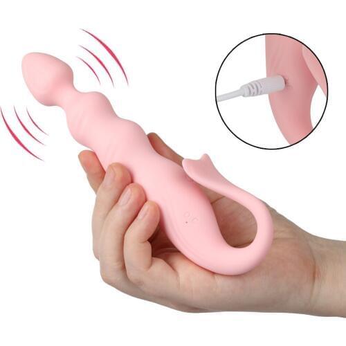 10 Speed Charging Anal Beads Plug Vibrator G-spot Prostate Massage Anla Stimulator Dildo Vibrator Sex Toys For Women Masturbator