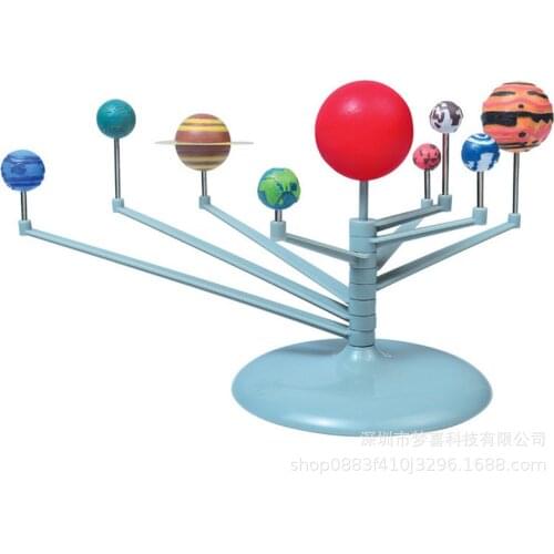 Astronomical Instrument Luminous Ball Diy Assembly Science Experimental Nine Planets Solar System Model Toys