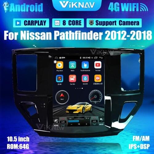 10.5 inch Car Radio GPS Tape Recorder For Nissan Pathfinder 2012-2018 Auto Stereo Receiver DVD Multimedia Player