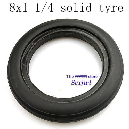 Free Shipping 2019 New 8x1 1/4 Non Inflation Solid Tyre with Good Quality for Electric Scooter 8*1 1/4 Solid Tire