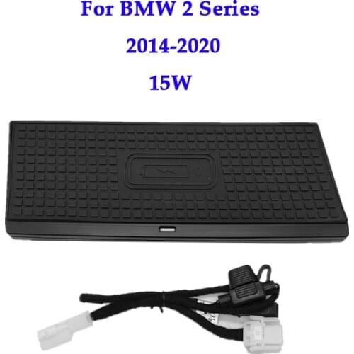 Wireless Charger For BMW 2 Series 15W Qi fast Charging Phone Holder Plate Active Tourer F45 2014~2020 accessories for iPhone