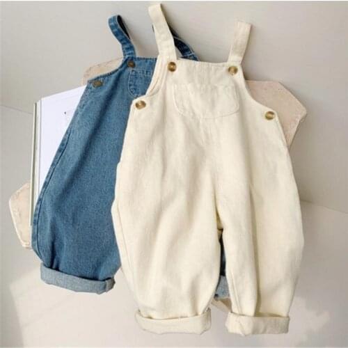 BOBOTCNUNU Denim Overalls For Girls