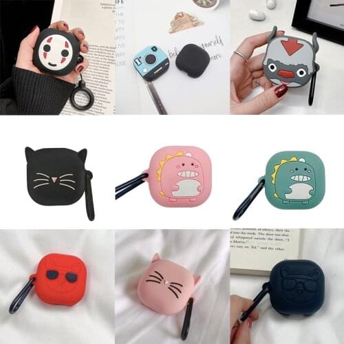 Cute Cartoon Earphone Cover for Samsung Galaxy Buds Live Case Silicon Case for Galaxy Buds Pro 2021 Headphone Box with Hook