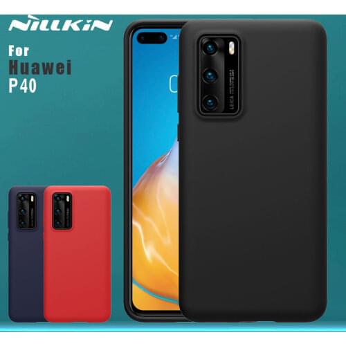 Nillkin for Huawei P40 Case Luxury Silicone P40 Soft Touch Back Cover Nilkin Phone Case