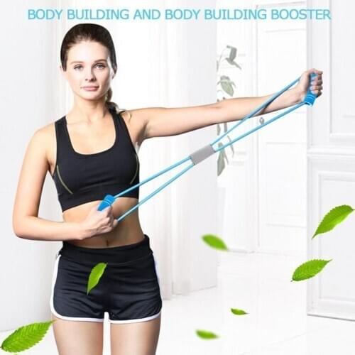 1Pcs Yoga Elastic Band Fitness Resistance Bands Expander Training Rubber Home Equipment Pilates Bar Band Exercise Supplies