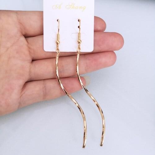 BLIJERY New Simple Twist Metal Drop Earring For Women Fashion Punk Geometric Earrings Boucles d'oreil Jewelry Gifts