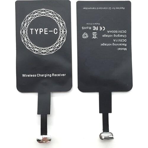 Micro USB Type C Universal Fast Wireless Charger Adapter for Samsung huawei Android for iPhone 7 6 Qi Wireless Charging Receiver