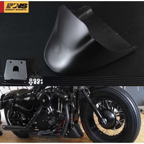 Motorcycle Black Front Bottom Spoiler Mudguard Air Dam Chin Fairing for Harley XL Sportster 883 1200