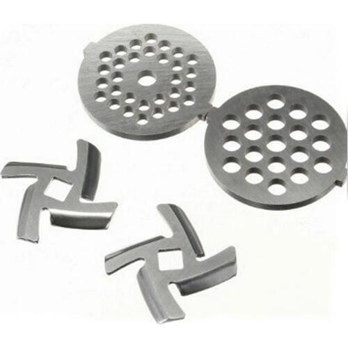 4pcs/set 5/7mm Hole Meat Grinder Crusher Mincer Plate Meat Grinder Blade Disc Knife Kitchen Home Cooking Machine Meat Tools