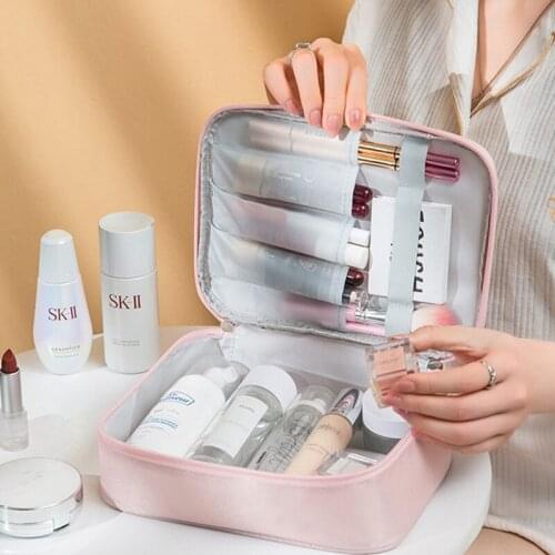 New Womens Portable Cartoon Cosmetic Bag Outdoor Travel Multifunctional Toiletries Storage Bag Waterproof Makeup Organizer