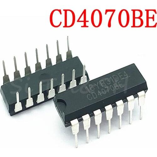 10PCS CD4070BE DIP14 CD4070 DIP 4070BE DIP-14 new and original IC