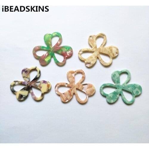 New arrival! 39x36mm 50pcs flower-shape acetic acid charm for stud earrings,earrings accessories,Earring parts,jewelry DIY