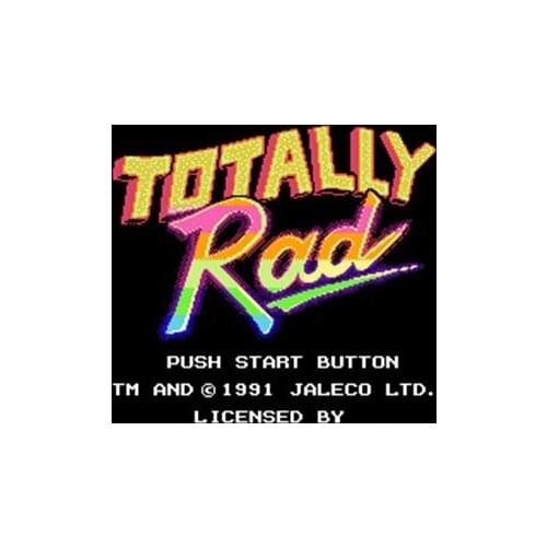 Totally Rad Region Free 8 Bit Game Card For 72 Pin Video Game Player