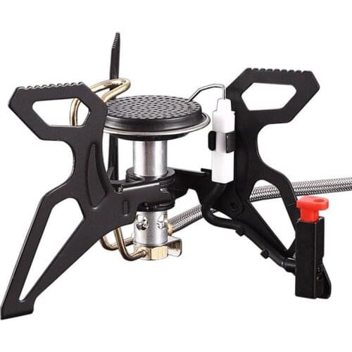 Outdoor CS-G22 windproof burner Portable camping 3-5 people Propane Gas stove With electronic ignition