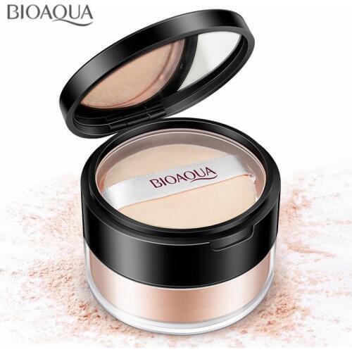 Professional Silky Soft Minerals Loose Powder with Puff Make Up Smooth Matte Oil-Control Finish Makeup Face Powder 15g