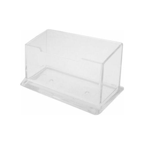 Transparent Hard Plastic Business Card Holder Display Stand