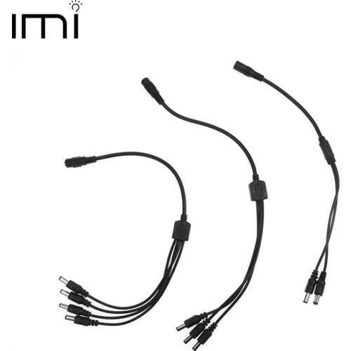 DC Power Wire connector 1 Female to 2 3 4 Male Splitter Adapter DC Connector for LED Strips