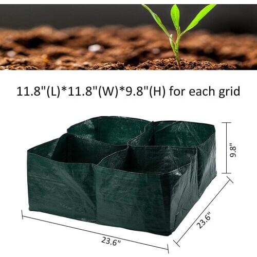 Garden Grow Bag Outdoor Vegetable Planter Jardin Pots Grow Bags Garden Living Bag Fabric Grow Pot Gardening Supplies 60*60*25CM