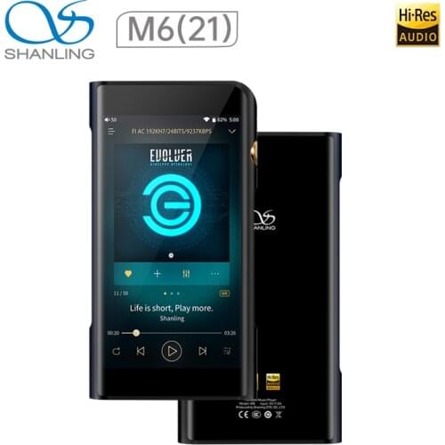 Shanling M6 21 MQA Dual ES9038Q2M Android OS Balanced Portable Music Player MP3 2* OPA2211 2.5/3.5/4.4mm Output DSD512 768kHZ