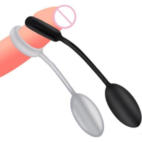 Silicone Penis Ring Weight Ball Adult Men Ejaculation Delay Cock Rubber Rings Penis Enlargement Sex Toys For Male Sex Rings BDSM